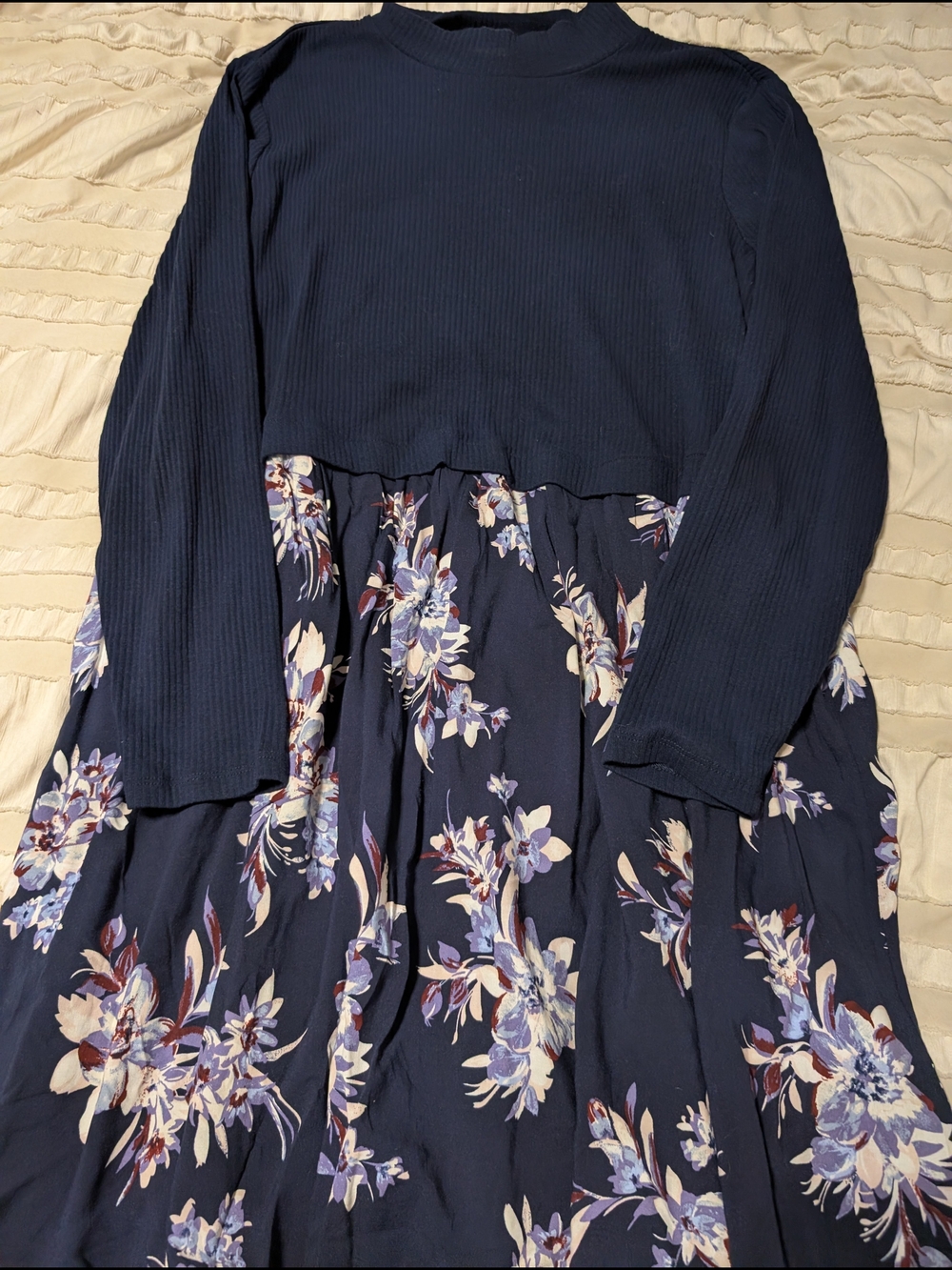 Maurices Navy Textured Knit Top